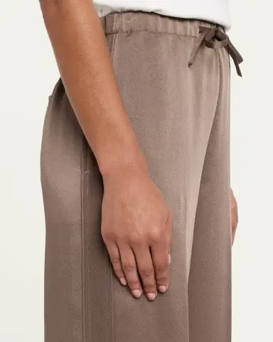 Vince Mid-Rise Shiny Drawstring Sweatpants | Thumbnail 5