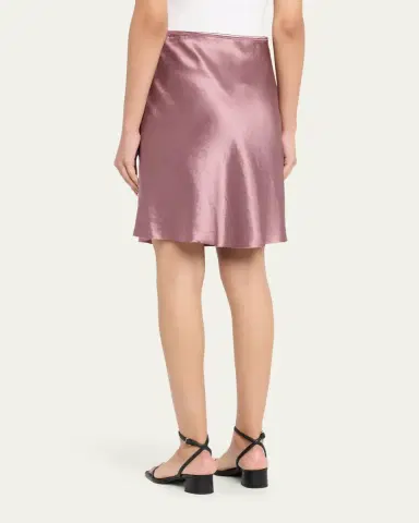 Vince Short Pull-On Satin Slip Skirt | Thumbnail 3