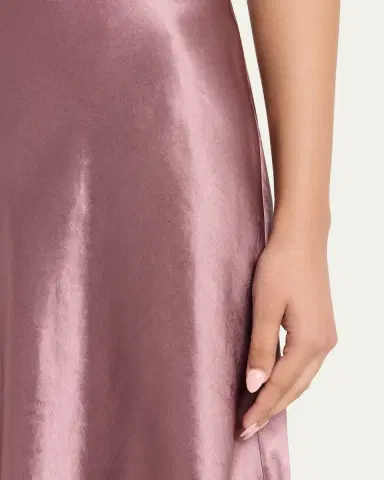 Vince Short Pull-On Satin Slip Skirt | Thumbnail 5