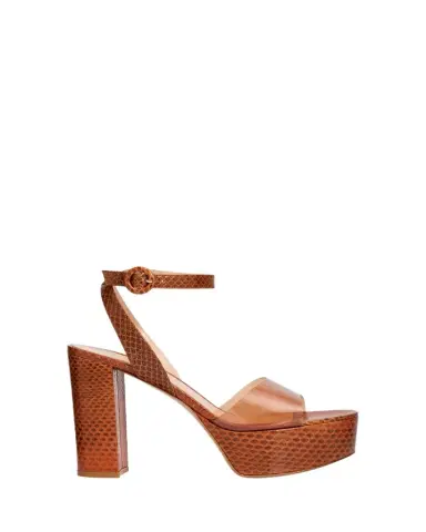 Gianvito Rossi 70mm Plexi Snake-Embossed Leather Platform Sandals | Thumbnail 1 Gianvito Rossi 70mm Plexi Snake-Embossed Leather Platform Sandals | Thumbnail 1
