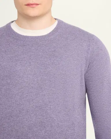 Brunello Cucinelli Men's Cashmere Melange Crewneck Sweater | Thumbnail 5