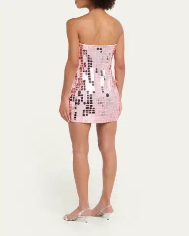 Retrofête Kaleido Strapless Mini Dress | Thumbnail 3
