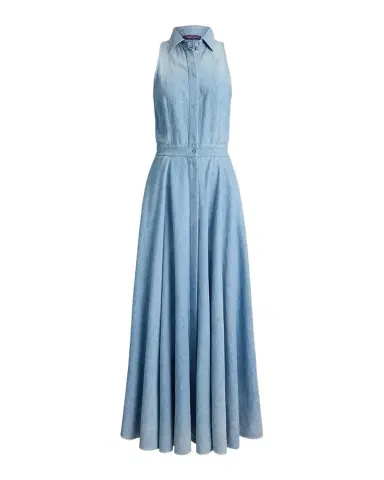 Ralph Lauren Collection Peyten Cotton Denim Day Dress | Thumbnail 1 Ralph Lauren Collection Peyten Cotton Denim Day Dress | Thumbnail 1