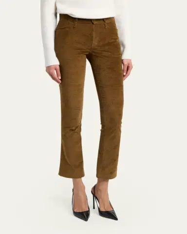 Tom Ford Velvet Slim-Leg Ankle Trousers | Thumbnail 4 Tom Ford Velvet Slim-Leg Ankle Trousers | Thumbnail 4