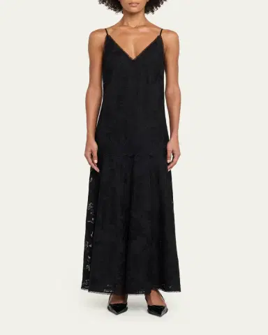 Kobi Halperin Robbie Embroidered Lace-Trim Maxi Dress | Thumbnail 2 Kobi Halperin Robbie Embroidered Lace-Trim Maxi Dress | Thumbnail 2