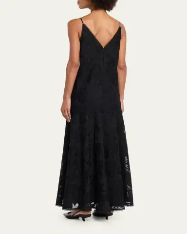Kobi Halperin Robbie Embroidered Lace-Trim Maxi Dress | Thumbnail 3 Kobi Halperin Robbie Embroidered Lace-Trim Maxi Dress | Thumbnail 3
