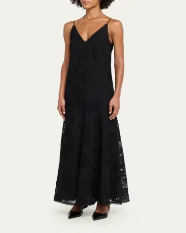 Kobi Halperin Robbie Embroidered Lace-Trim Maxi Dress | Thumbnail 4 Kobi Halperin Robbie Embroidered Lace-Trim Maxi Dress | Thumbnail 4