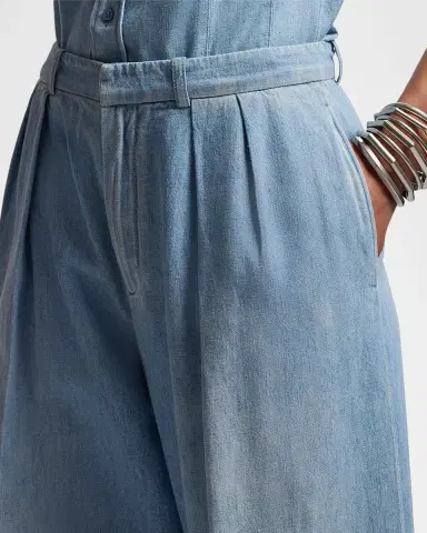 Ralph Lauren Collection Livie Cotton Denim Pants | Thumbnail 5 Ralph Lauren Collection Livie Cotton Denim Pants | Thumbnail 5