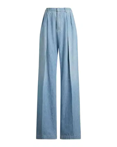 Ralph Lauren Collection Livie Cotton Denim Pants | Thumbnail 1 Ralph Lauren Collection Livie Cotton Denim Pants | Thumbnail 1