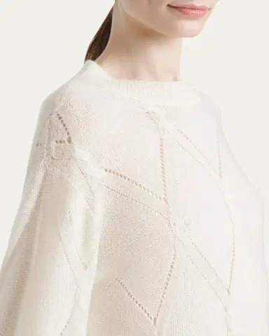 Kiton Diamond Cashmere-Silk Sweater | Thumbnail 5 Kiton Diamond Cashmere-Silk Sweater | Thumbnail 5