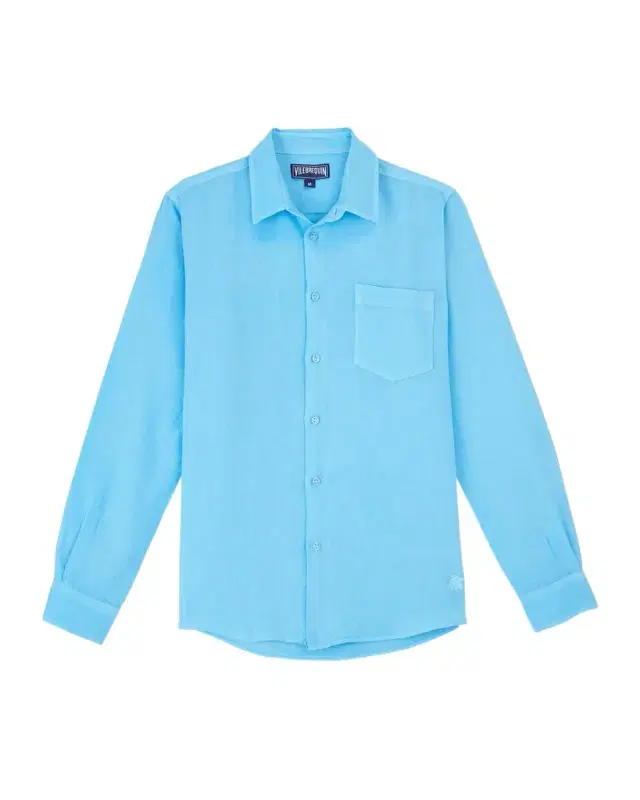 Men's Caroubis Solid Linen Sport Shirt