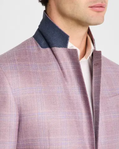 Emporio Armani Men's Textured Plaid Sport Coat | Thumbnail 7 Emporio Armani Men's Textured Plaid Sport Coat | Thumbnail 7