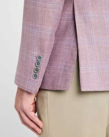 Emporio Armani Men's Textured Plaid Sport Coat | Thumbnail 8 Emporio Armani Men's Textured Plaid Sport Coat | Thumbnail 8