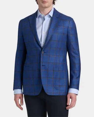 Sartorio Men's Plaid Wool Single-Breasted Sport Coat | Thumbnail 4 Sartorio Men's Plaid Wool Single-Breasted Sport Coat | Thumbnail 4