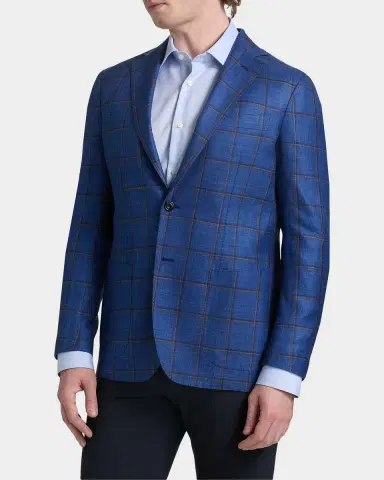 Sartorio Men's Plaid Wool Single-Breasted Sport Coat | Thumbnail 7 Sartorio Men's Plaid Wool Single-Breasted Sport Coat | Thumbnail 7