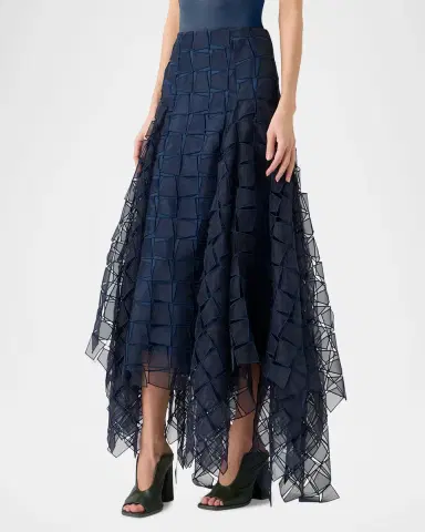Akris Embroidered Organza Handkerchief Midi Skirt | Thumbnail 5 Akris Embroidered Organza Handkerchief Midi Skirt | Thumbnail 5