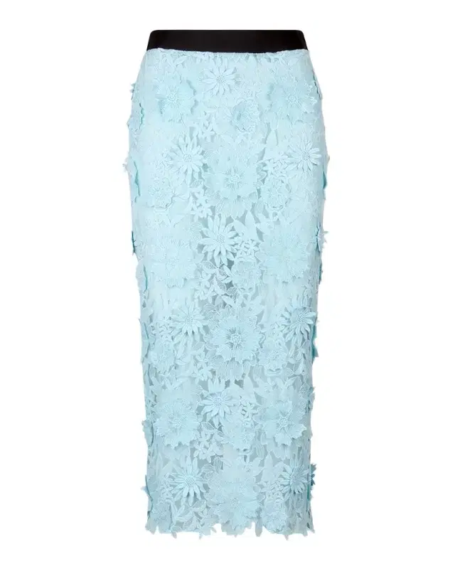 Smythe Floral Applique Pencil Skirt