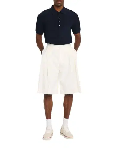 Thom Browne Men's Pique 4-Bar Polo Shirt | Thumbnail 1 Thom Browne Men's Pique 4-Bar Polo Shirt | Thumbnail 1