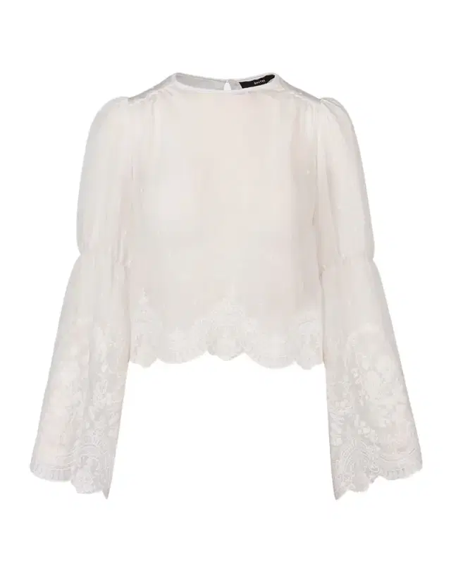 Smythe Embroidered Bell-Sleeve Blouse