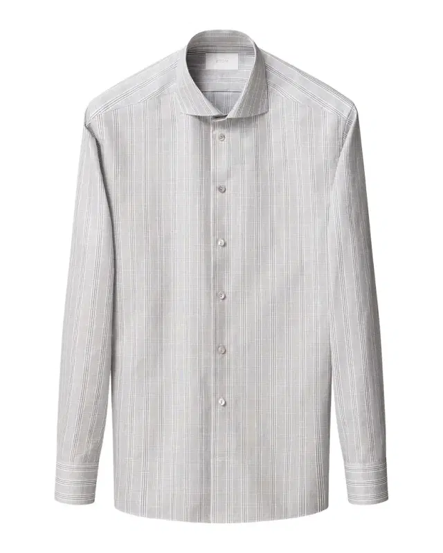 Men 's Elevated Cotton Linen Contemporary-Fit Dress Shirt