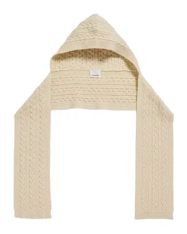 Isabel Marant Honorine Hooded Alpaca-Blend Cable-Knit Scarf | Thumbnail 1