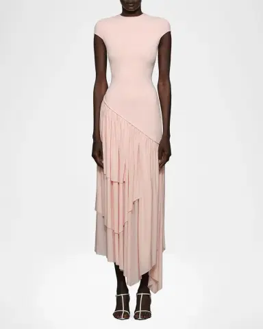 Et Ochs Elowen Draped Knit Combo Maxi Dress | Thumbnail 2 Et Ochs Elowen Draped Knit Combo Maxi Dress | Thumbnail 2