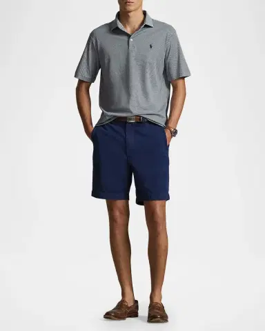Polo Ralph Lauren Men's Classic-Fit Soft Cotton Micro-Houndstooth Polo Shirt | Thumbnail 2 Polo Ralph Lauren Men's Classic-Fit Soft Cotton Micro-Houndstooth Polo Shirt | Thumbnail 2