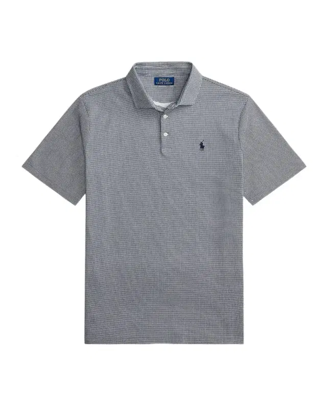 Polo Ralph Lauren Men 's Classic-Fit Soft Cotton Micro-Houndstooth Polo Shirt