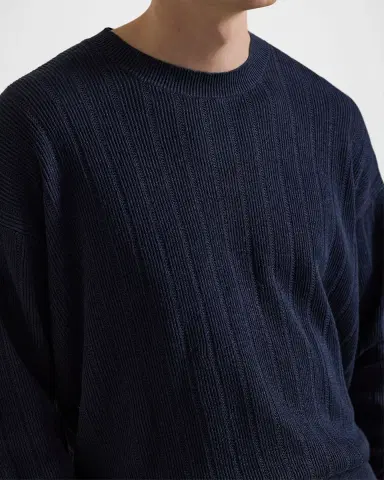 Polo Ralph Lauren Men's Relaxed Fit Textured Linen Sweater | Thumbnail 5 Polo Ralph Lauren Men's Relaxed Fit Textured Linen Sweater | Thumbnail 5