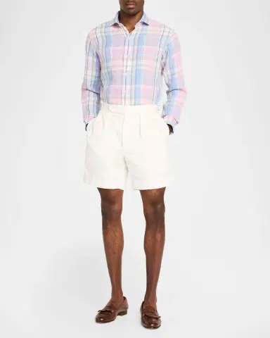 Polo Ralph Lauren Men's Multicolor Plaid Oxford Sport Shirt | Thumbnail 2