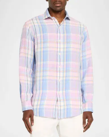 Polo Ralph Lauren Men's Multicolor Plaid Oxford Sport Shirt | Thumbnail 4