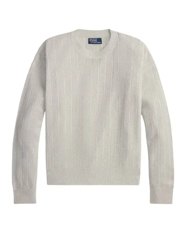 en 's Relaxed Fit Textured Linen Crewneck Sweater