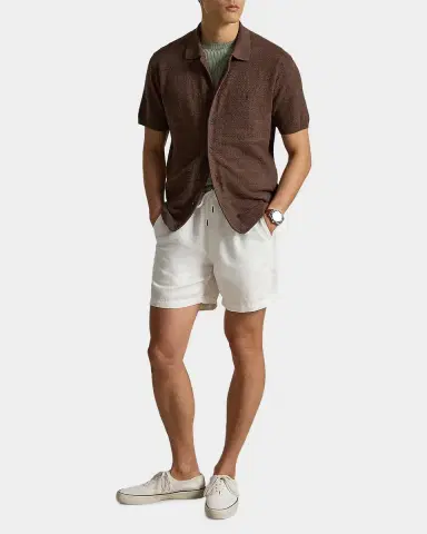 Polo Ralph Lauren Men's Cotton-Linen Short-Sleeve Cardigan | Thumbnail 2
