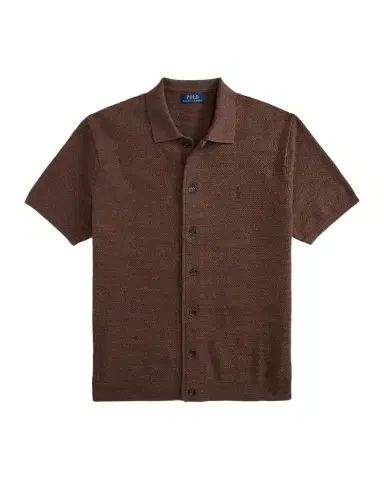 Polo Ralph Lauren Men's Cotton-Linen Short-Sleeve Cardigan | Thumbnail 1