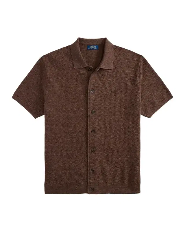 Polo Ralph Lauren en 's Cotton-Linen Short-Sleeve Cardigan