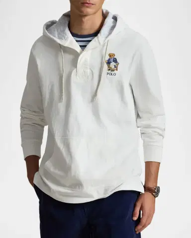 Polo Ralph Lauren Men's Polo Bear Rugby Hoodie | Thumbnail 4 Polo Ralph Lauren Men's Polo Bear Rugby Hoodie | Thumbnail 4
