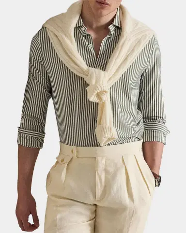 Polo Ralph Lauren Men's Striped Oxford Sport Shirt | Thumbnail 6 Polo Ralph Lauren Men's Striped Oxford Sport Shirt | Thumbnail 6