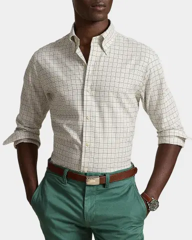 Polo Ralph Lauren Men's Classic Fit Tattersall Twill Sport Shirt | Thumbnail 4 Polo Ralph Lauren Men's Classic Fit Tattersall Twill Sport Shirt | Thumbnail 4