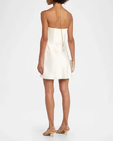 Retrofête Ebba Gemstone Halter Mini Dress | Thumbnail 3