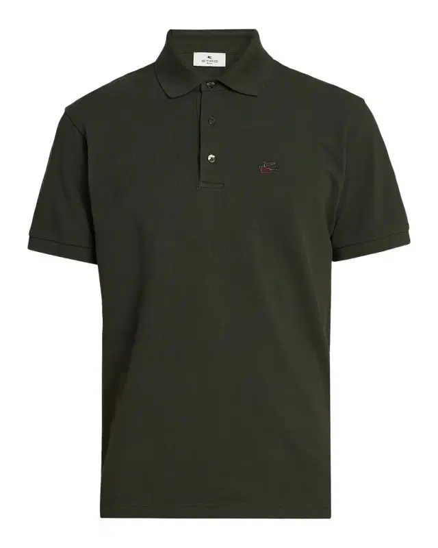 Men 's Cotton Embroidered-Pegasus Polo Shirt