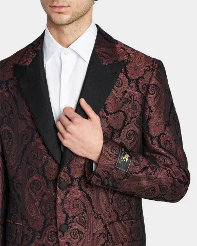 Etro Men's Milano Paisley Brocade Dinner Jacket | Thumbnail 5 Etro Men's Milano Paisley Brocade Dinner Jacket | Thumbnail 5