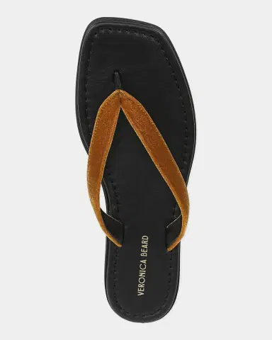 Veronica Beard Clea Velvet Thong Sandals | Thumbnail 3