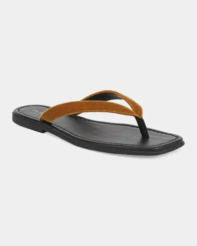 Veronica Beard Clea Velvet Thong Sandals | Thumbnail 4