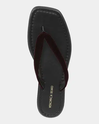 Veronica Beard Clea Velvet Thong Sandals | Thumbnail 3 Veronica Beard Clea Velvet Thong Sandals | Thumbnail 3