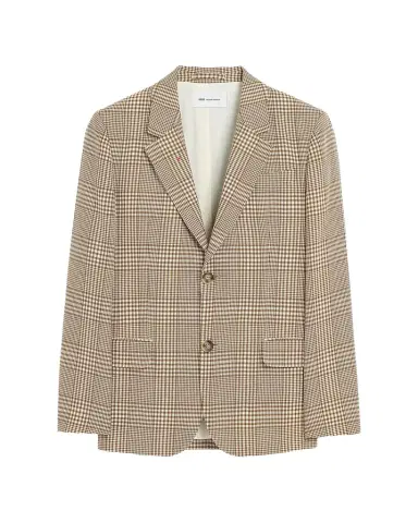 AMI PARIS Men's Houndstooth Glen Plaid Wool Single-Breasted Blazer | Thumbnail 1