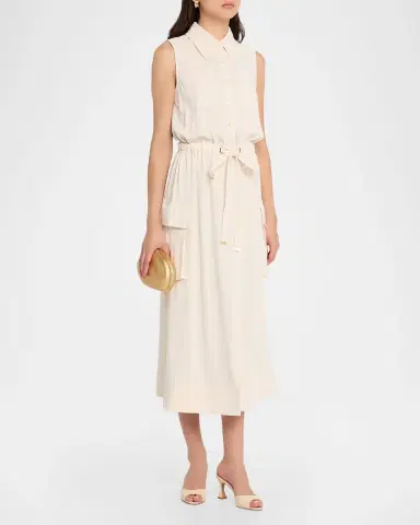 Ramy Brook Payton Belted Midi Shirtdress | Thumbnail 4