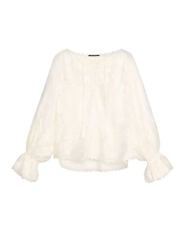 Florence Embroidered Lace-Up Blouse