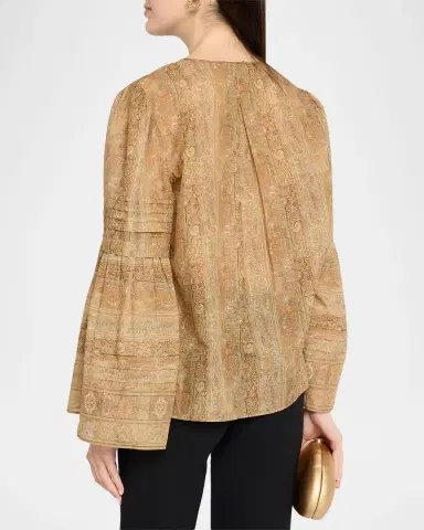 Kobi Halperin Joey Floral Flare-Sleeve Blouse | Thumbnail 3 Kobi Halperin Joey Floral Flare-Sleeve Blouse | Thumbnail 3