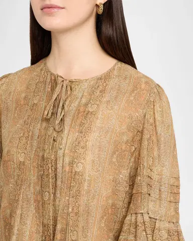 Kobi Halperin Joey Floral Flare-Sleeve Blouse | Thumbnail 5 Kobi Halperin Joey Floral Flare-Sleeve Blouse | Thumbnail 5