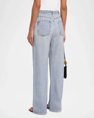 rag & bone rb Miramar Terry Drawstring Wide-Leg Jeans | Thumbnail 3 rag & bone rb Miramar Terry Drawstring Wide-Leg Jeans | Thumbnail 3